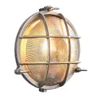 Nordlux Polperro Applique Murale Laiton et Verre Nickel Satiné - Extérieur | 195mm - IP64 - Convient pour E27